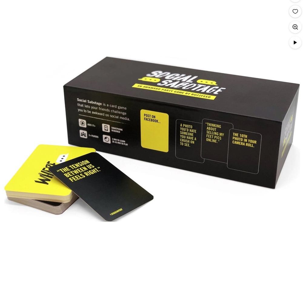Social Sabotage An Awkward Party Game by BuzzFeed New Unused